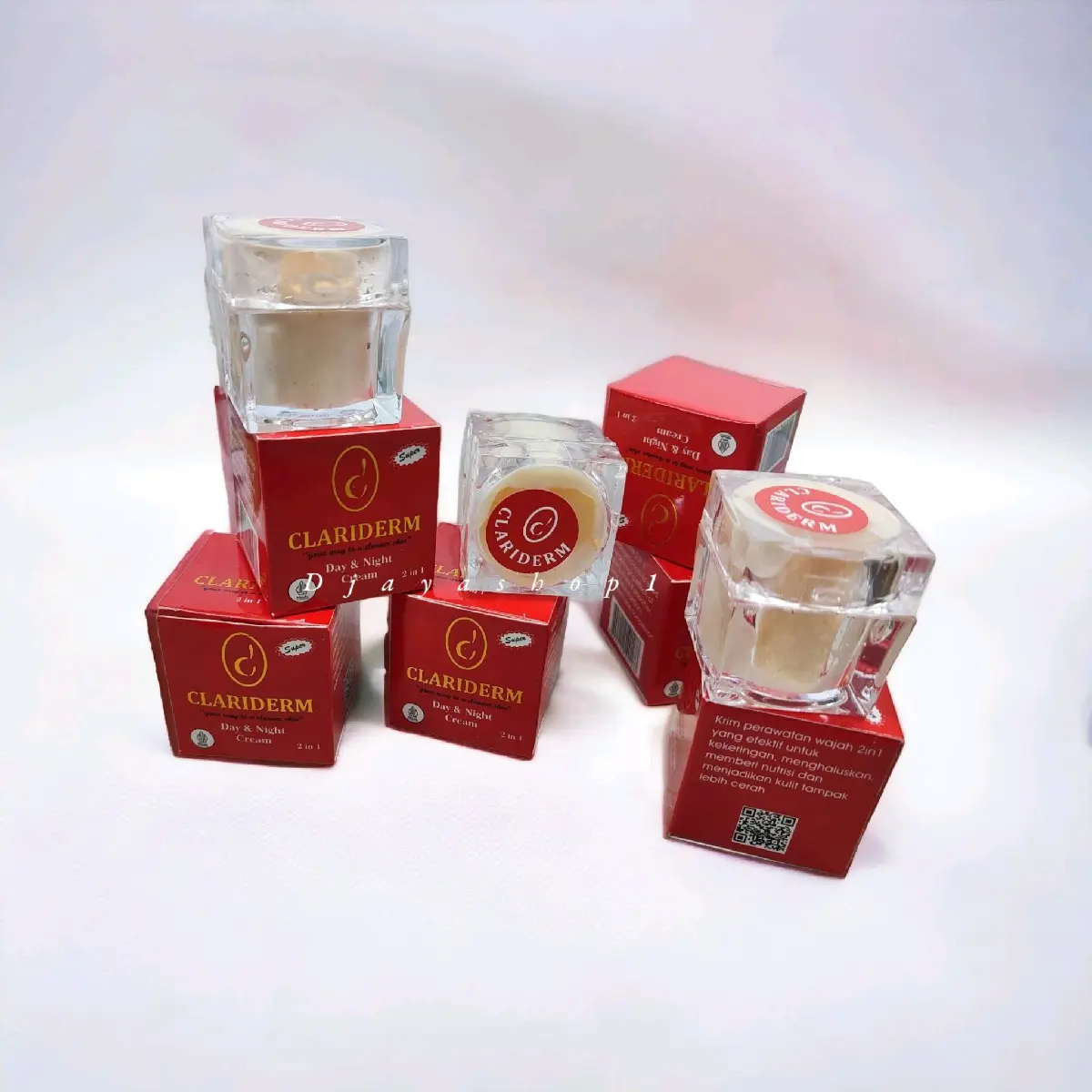 Krim Clariderm Super 2in1 Whitening Original Semua Jenis Kulit Hitam Mencerahkan Wajah Perawatan