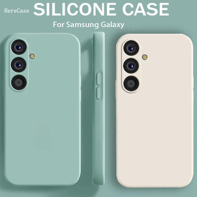 Product Introduction of Camera Protect Soft Phone Case for Samsung Galaxy A05 A15 A25 A35 A55 5G  Liquid Silicone Couples Cover A 15 4G A55 A25 Global Protector Protection Protective Casing 0