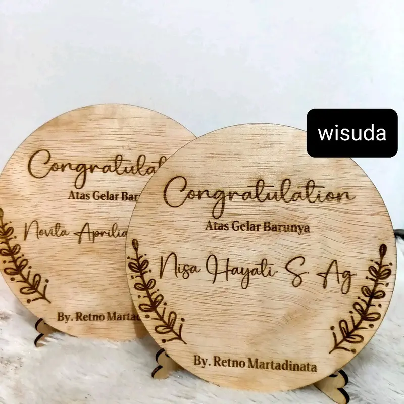 CUSTOM PAPAN NAMA BAYI /PAJANGAN KAYU DEKORASI HADIAH MAHAR UCAPAN ULANG TAHUN ANNIVERSARY WEDDING PERNIKAHAN WISUDA SOVENIR STAND TATAKAN MULTIPLEX MULTIPLEK PLYWOOD 4