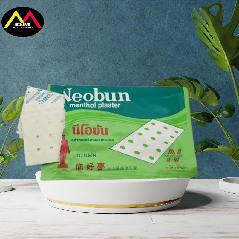 Miếng dán NEOBUN Plaster đau cơ bong gân bầm tím trật khớp do vận động thái lan 4