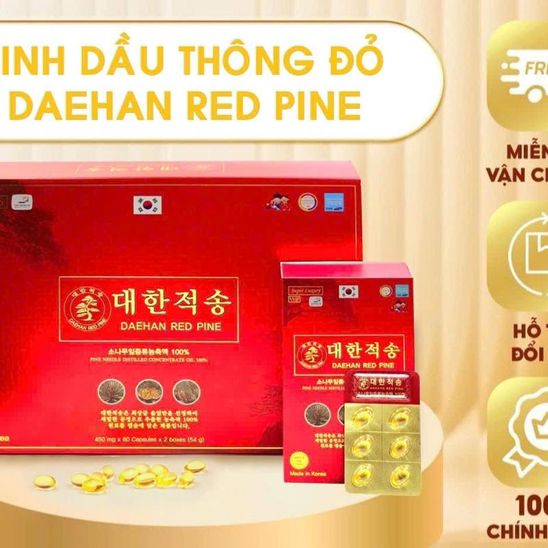 [Chính Hãng] Tinh Dầu Thông Đỏ Chính Phủ Daehan Đóng Hộp 120v