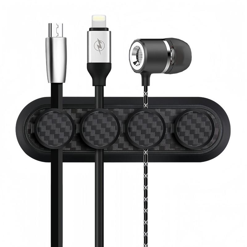 Product Introduction of Car Magnetic Cable Clip, Car Data Cable Storage Holder, Creative Desktop Cable Organizer, Universal Car Interior Accessories 5