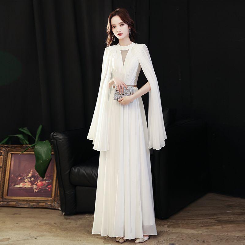 Váy dạ hội trắng đính đá - Set công chúa phối áo khoác lụa sang trọng 1
