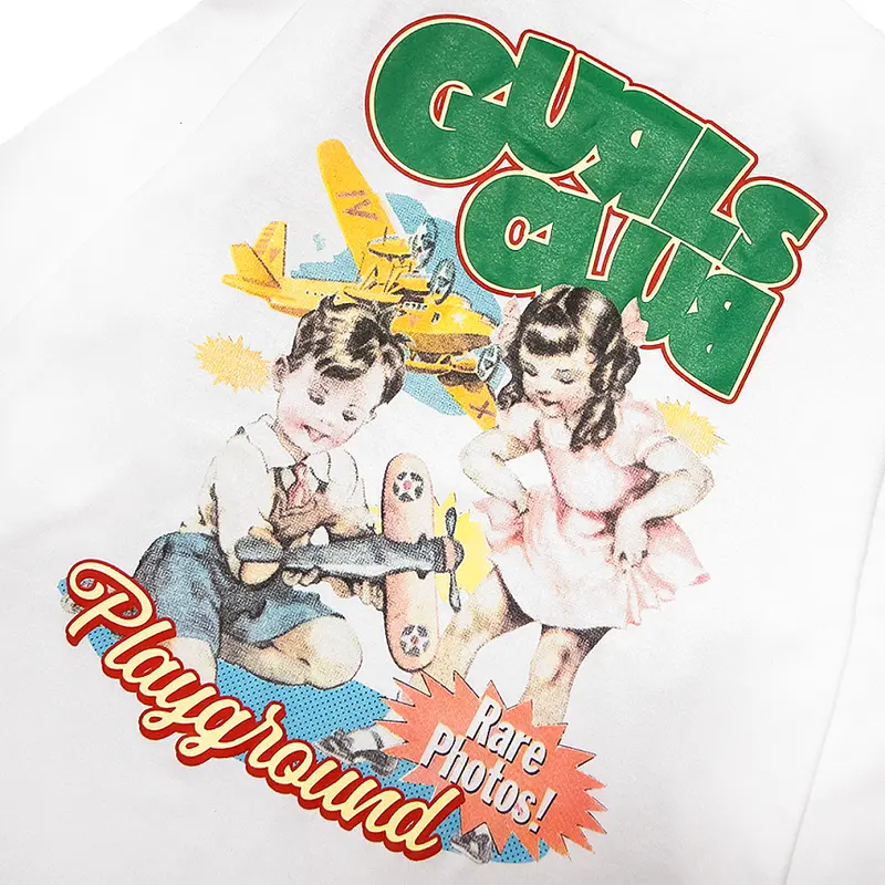 Gurls Club Long Sleeve - Playground | Katun Combed Distro Kaos Nyaman Panjang Putih Sablon Baju Tangan T-Shirt Hitam Pendek Polos Santai Rib 5
