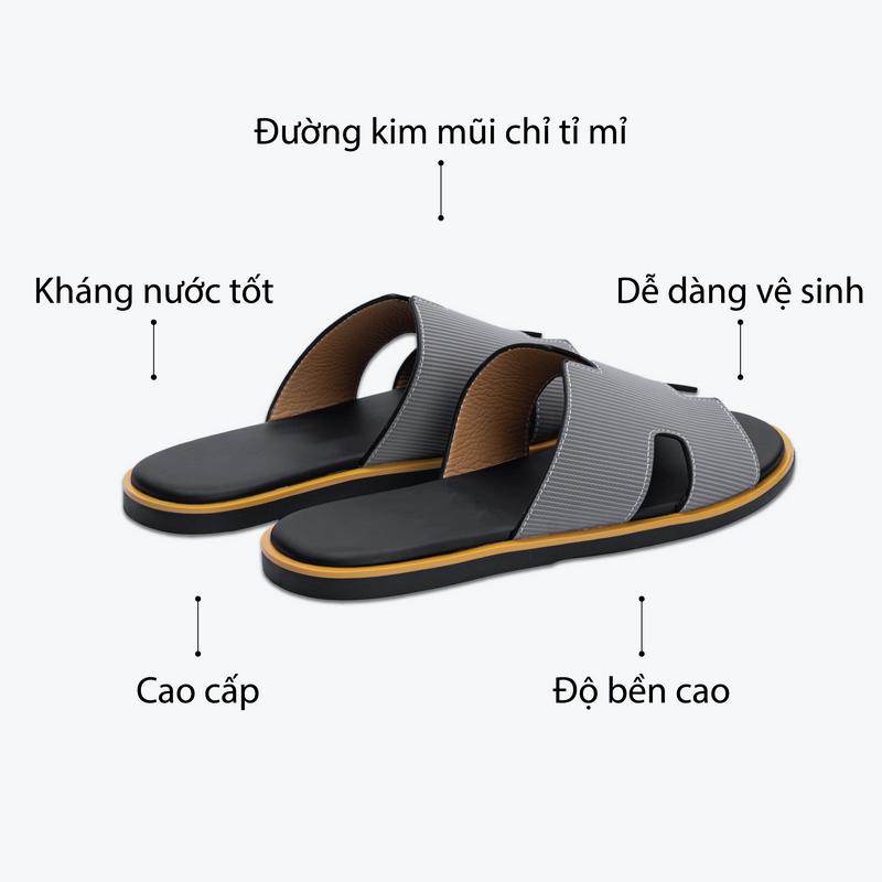 Dép Nam siêu cấp Full Box MS 50 - Kiểu dáng ôm chân, chất liệu cao cấp 2
