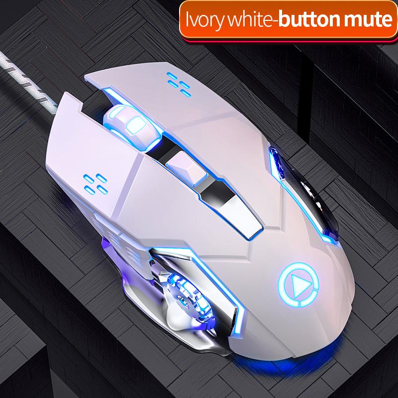 Wired Gaming Mouse 3600 DPI RGB Braided USB Cable 6 Buttons Mute Mouse for PC Laptops Computer Peripheral  E-Sports Gamer 8