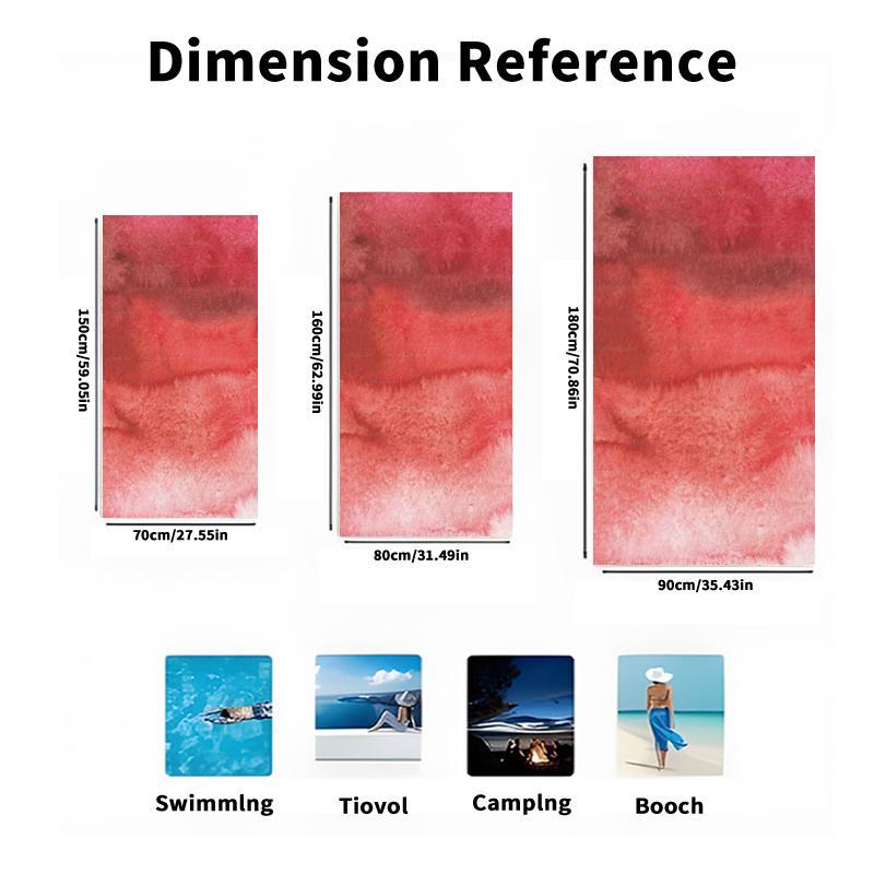 Watermelon Pattern Beach Towel, Soft Quick Drying Towel, Lightweight & Durable Beach Towel for Travel, Camping, Swimming, Beach Party, Yoga 1