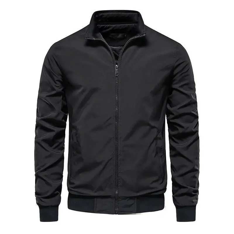 áo khoác dù cán trơn mã 007 Menswear Nam Jacket Kem Jean Đen aokho  acdunam áokhoác danhung 0