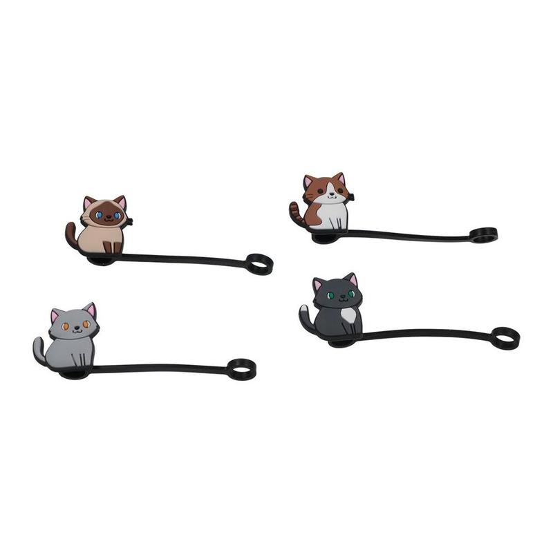 Product Introduction of Cat Series Silicone Straw Cover Cap 8/10mm Dustproof Straw Topper Cute Safety Straw Tips Splash Proof 8