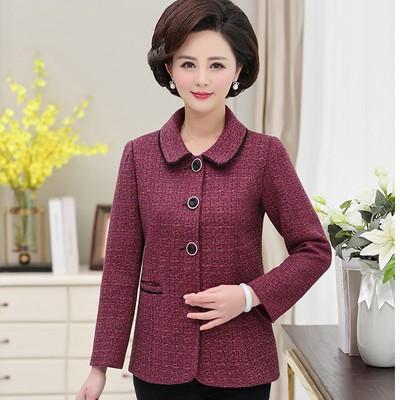 Áo Khoác Dạ Nữ Ngắn Trung Niên Cho Mẹ AD44 - Hàng Quảng Châu Cao Cấp