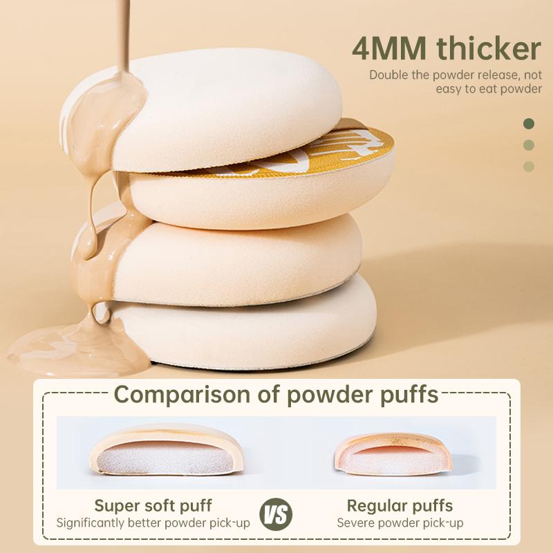 Mút Tán Kem Nền Mút Trang điểm Big Size Kèm Hộp Đựng Mút Tán Phấn Cushion Mềm Mịn Đàn Hồi Bigsize