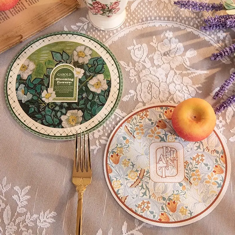 Tấm Tấm Lót Đĩa Chống Trượt Chống Thấm Nước Tấm Đế Lót Ly Tròn, Tấm Lót Bàn Cách Nhiệt, Đồ Dùng Gia Đình 3