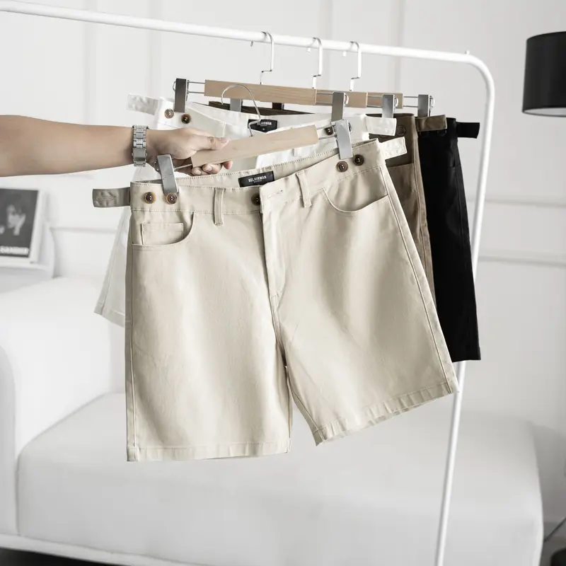 Quần short nam kaki MALADES BELAIRMAN, khóa kéo, sidetab thông minh, vải kaki co giãn - QSKK0102 Menswear Có Túi 7
