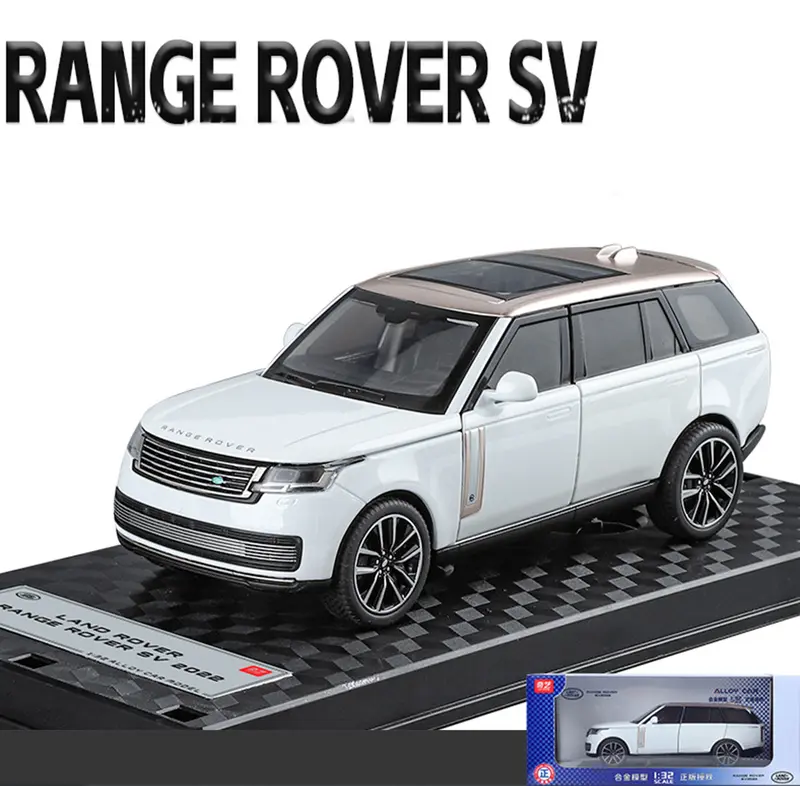 Mô hình xe Land Rover Range Rover tỉ lệ 1:32 kèm đế 2 phiên bản Toy Đồ Chơi 0