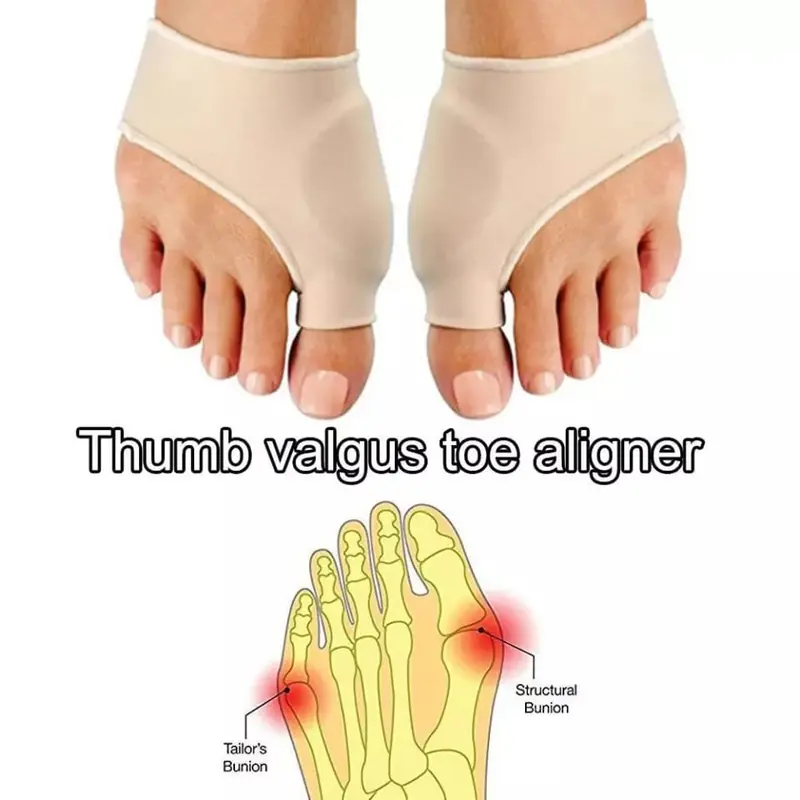 2PCS PELINDUNG JEMPOL KAKI HALLUX VALGUS BUNION CORRECTOR ORTHOTICS 1