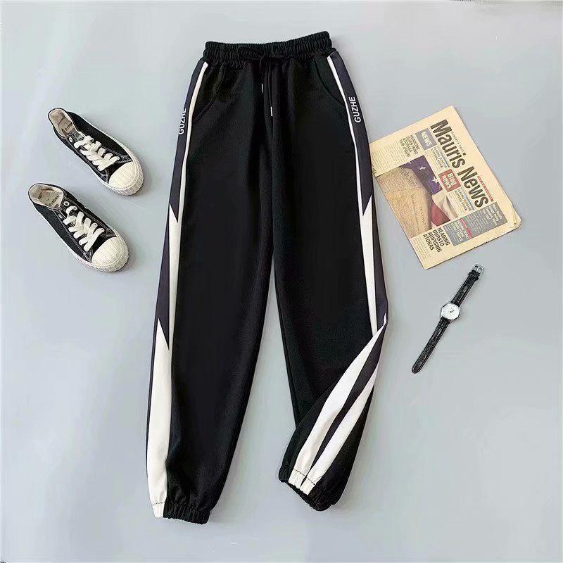 Quần Jogger Ngoại Cỡ Dành Cho Nam Và Nữ, Quần Thể Thao Dáng Rộng, Quần Harem Thể Thao, 2 Màu Có Sẵn, Quần Thể Thao Thường Ngày Thích Hợp Cho Các Cặp Đôi 5
