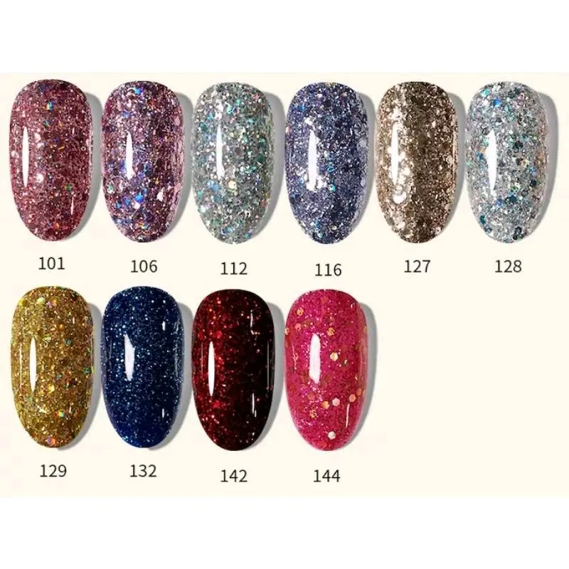 KIYOMI Glitter Kutek Nail Polish Gel Nail Color Warna Polos UV LED Cat Kuku pontianak