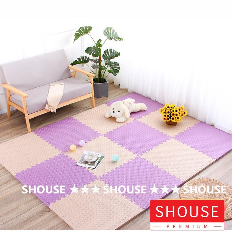 Thảm Xốp Ghép lót sàn 30x30 cm miếng dày 1cm tấm trải sàn cho bé vân gỗ gấp gọn xpe Đồ Chơi Kệ Chữ A 8