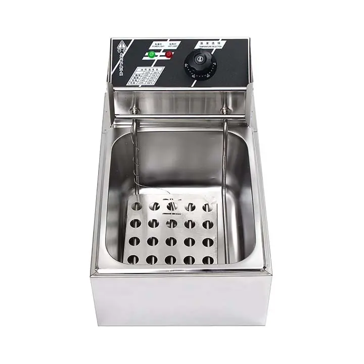 Bếp chiên nhúng điện đơn 6L chuyên đồ ăn nhanh KFC 7