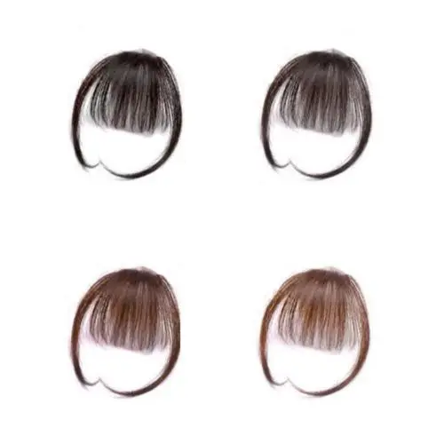 Tóc Giả Hợp Xu hướng Tóc Mái Mini Xuyên Thấu Tóc Nối Như Thật Không để lại dấu vết, với Kẹp Tóc Mái, Phụ Kiện, 2024 2