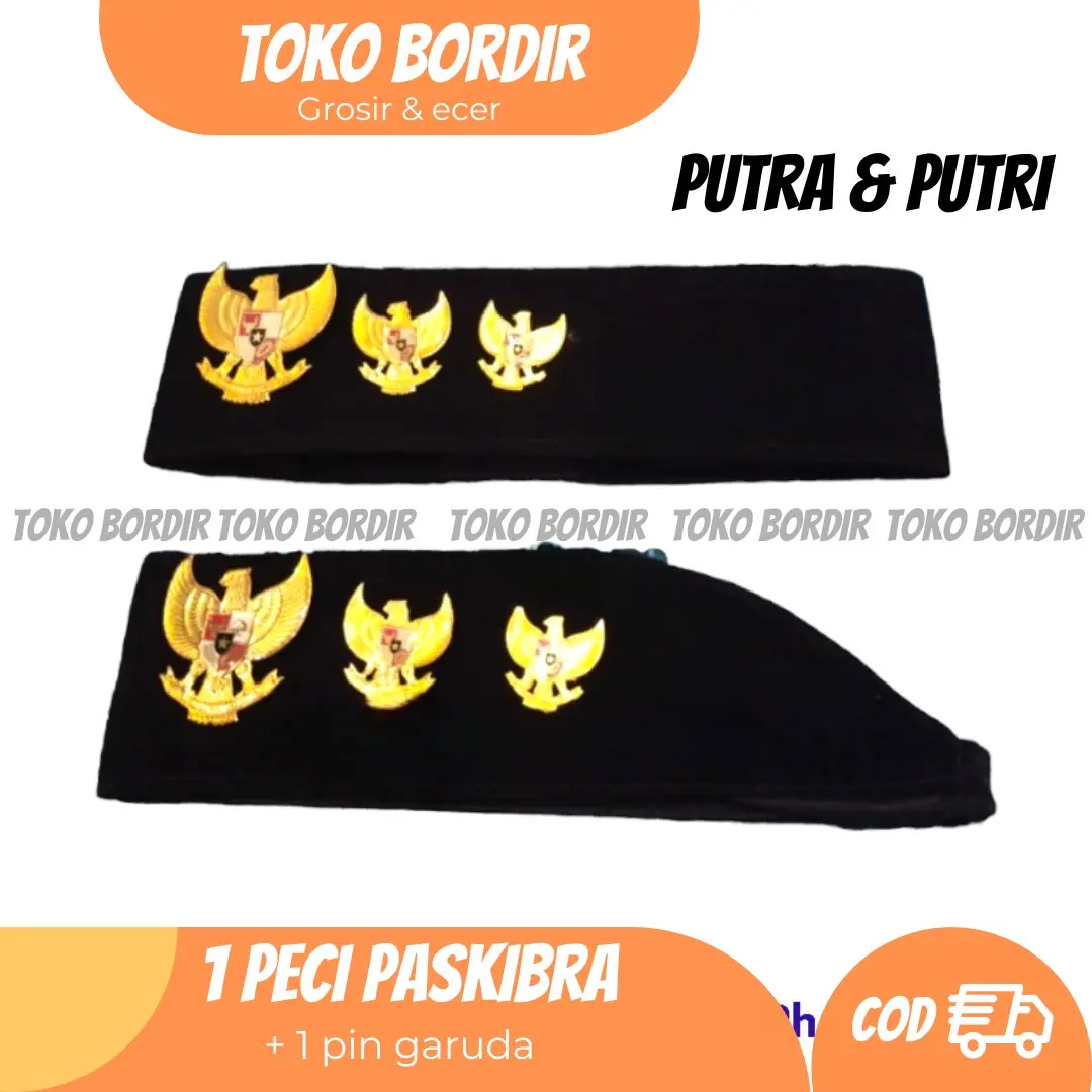 peci paskibra + pin garuda
