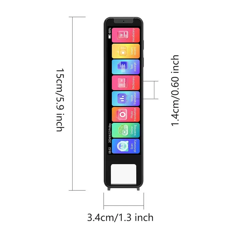 Intelligent Translation Pen, 1 Count Portable Multilingual Translation Pen, Offline Scanning Translation Pen, Voice Conversation Translation Pen, Photo Translation Pen 1