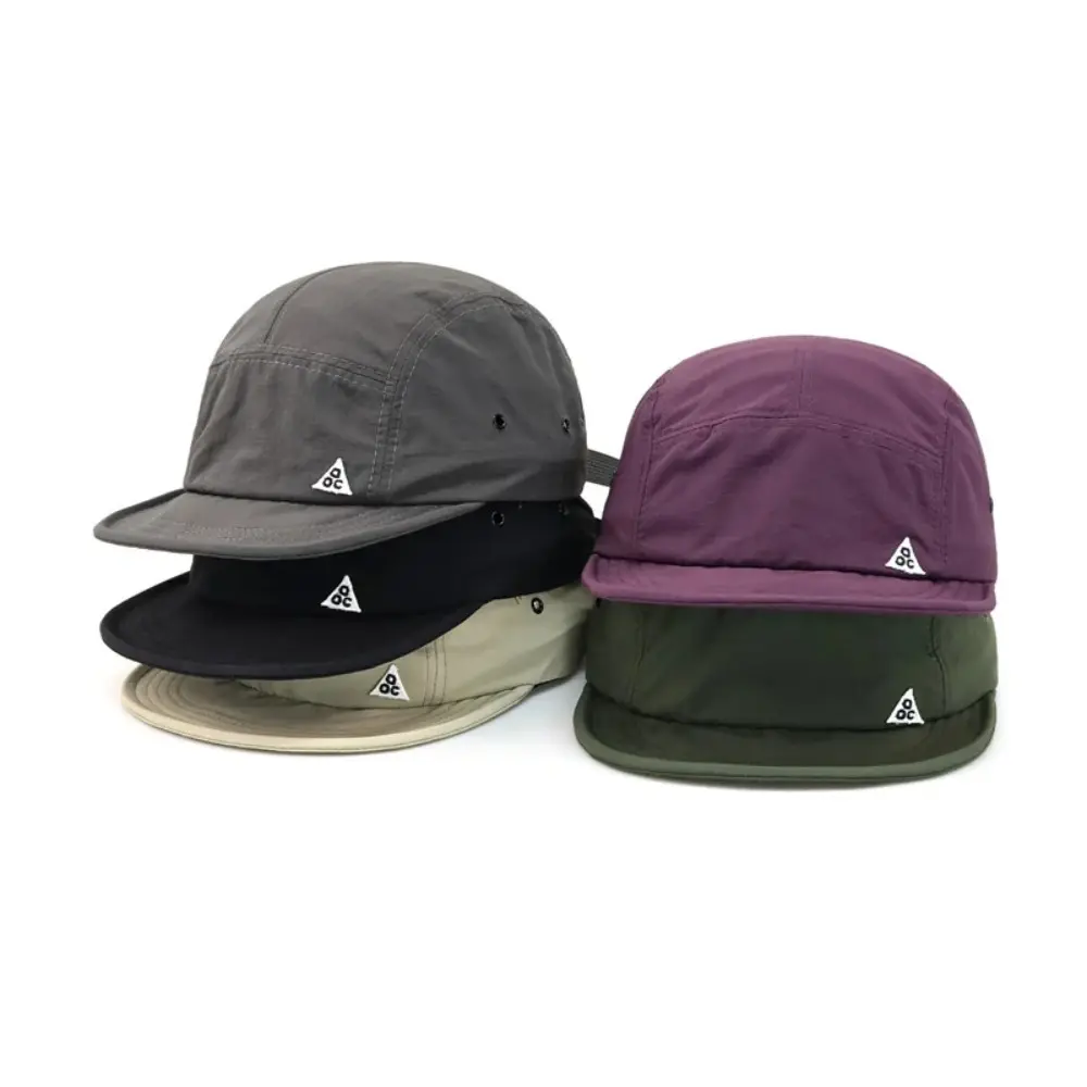 Outdoor Retro Student  Waterproof Baseball Cap Women's   Short  Brim  Sun protection Baseball Hat Men and Female Casual  Street Soft Brim Five-Piece  Quick-Dry Thin Hat