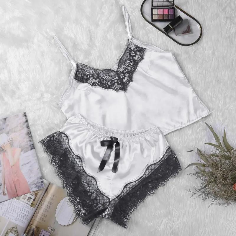 BRV Galerie Piyama Setelan Celana Baju Tidur Kamisol Pakain Wanita Santai  Fit Panjang 1061 3