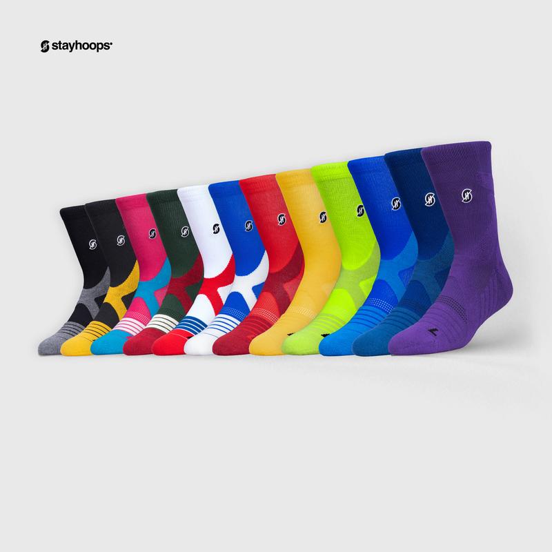 Kaos Kaki Olahraga Sport Fashion Tebal Stayhoops - X Poise - Basketball High Performance Sock Unisex Panjang Lembut Dewasa Pria Cowok Wanita Nyaman Keren 1