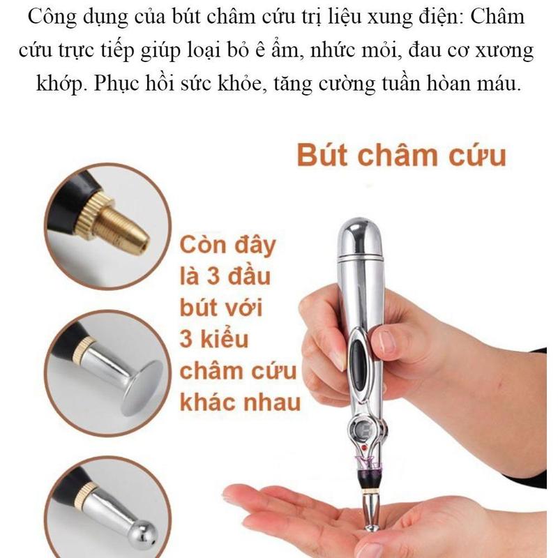 BÚT DÒ HUYỆT CHÂM CỨU TRỊ LIỆU XUNG ĐIỆN DF-618  Giải Quyết Ngay Các Cơn Đau Trên Toàn Cơ Thể , MÁY MASSAGE CHÂM CỨU BẤM HUYỆT 4