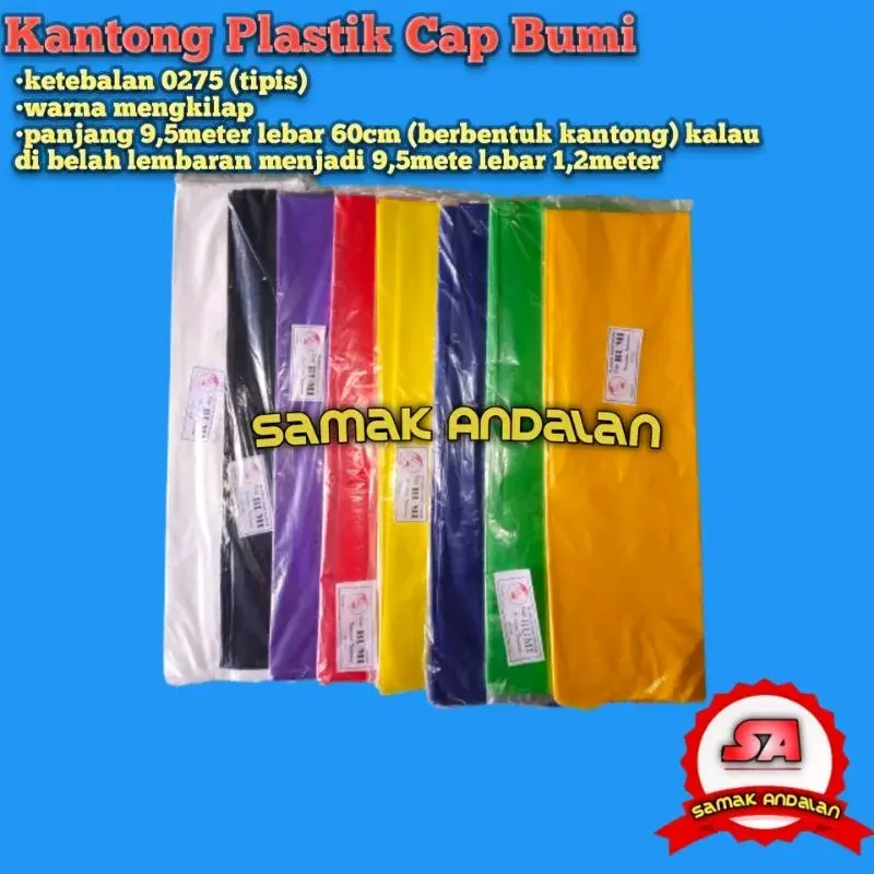 [TIPIS] kantong plastik layangan cap bumi 60cm panjang 10meter