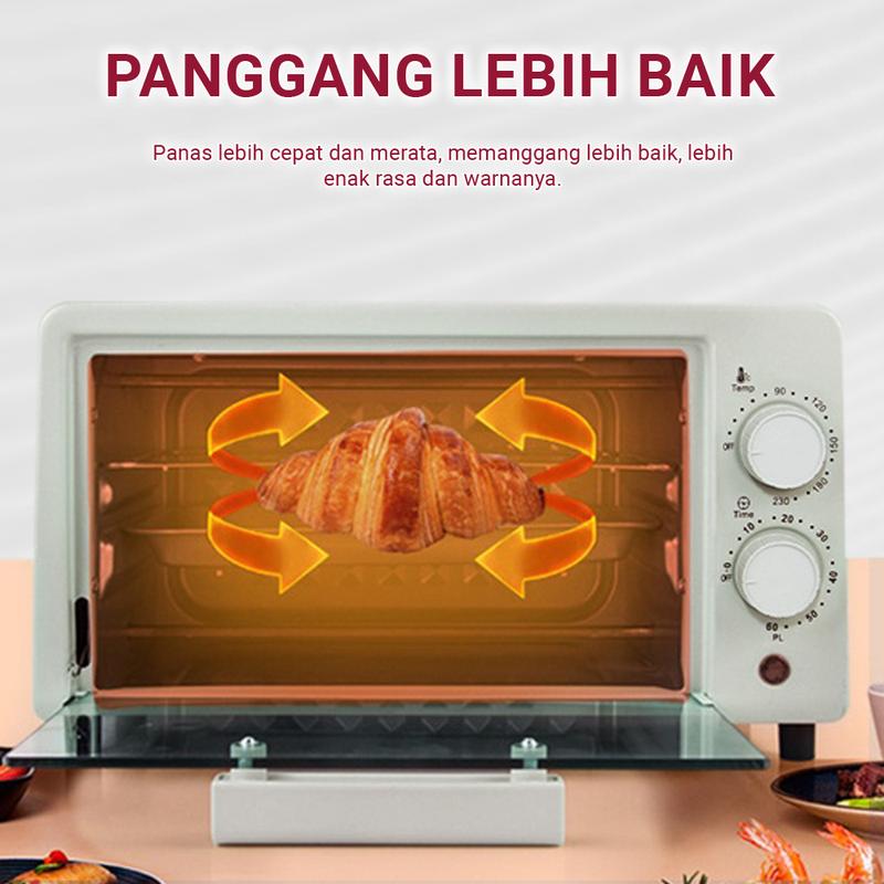 Oven Finito Elektrik 12 Liter Low Watt/Pemanggang Listrik 4