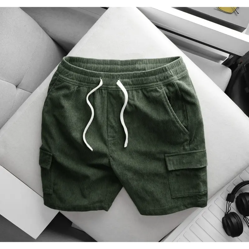 Quần Đùi Nam Túi hộp, Quần Short Nam túi hộp Trơn Chất nhung tăm mềm mịn, dày dặn Thoải Mái - QSNT02 HAL Store 8