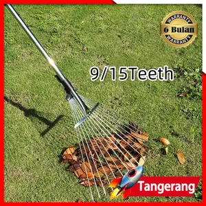 Garu Teleskopik / Garu Daun Taman / Pembersih Daun Pegangan Dapat Diperluas