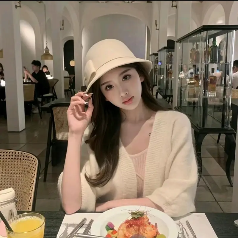 mũ nỉ tiểu thư sang chảnh 1