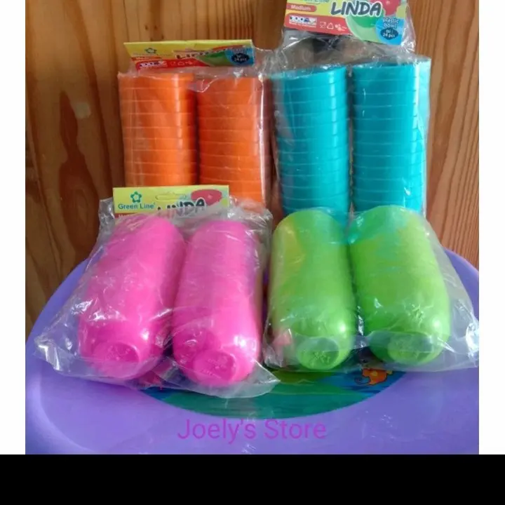 (1pack) 2lusin mangkok kue BESAR - Cetakan Kue talam apem GREENLINE