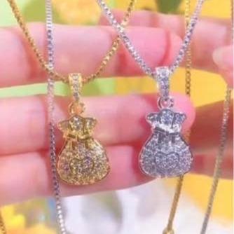 Vòng Cổ Dây Chuyền Jewelry DC01 Nữ Titan Women Nữ Titan Women - Túi Đựng Tiền Mặt Gắn Đá - Chain, Trang Sức mì circle clasp necklace chain  heart  necklace dây  chuyền  cleef dây  chuyền  ngân  hà ribbon  necklace dây  chuyền  cỏ  4  lá  titan 2