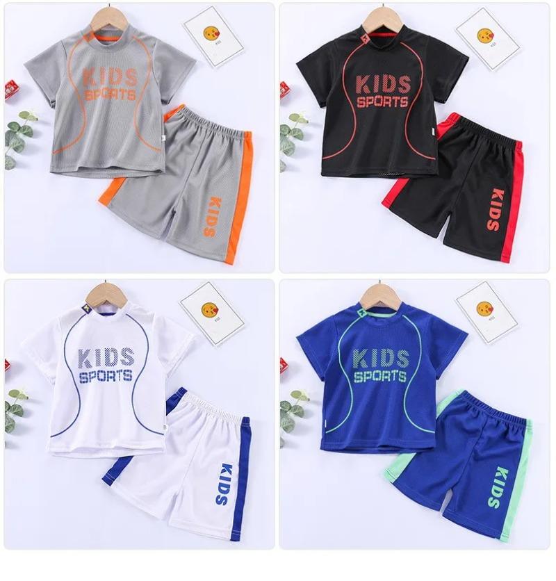 Product Introduction of Boys and girls sportswear mesh breathable sports jersey set new 10