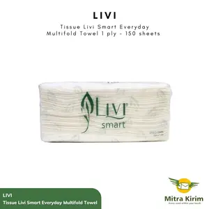 Livi Smart Everyday Multifold 1ply 150s Tisu Premium