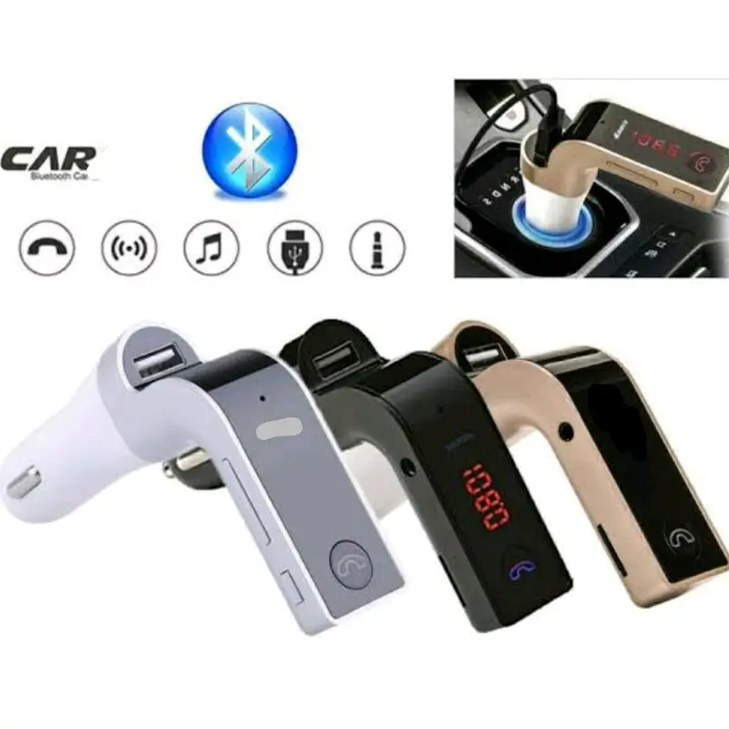 Car Charger Bluetooth Receiver Modulator CARG 7 Charger Mobil / MP3 Player SD USB AUX / Asesoris Elektronik HP 2