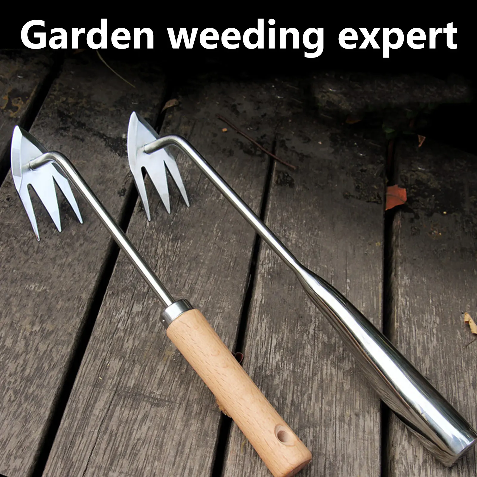 Garden Weeder Tool V-Shaped Weed Digger with Long Handle for Gardening Farmhouse