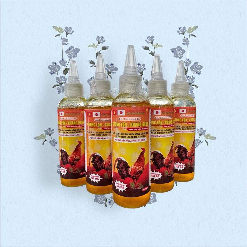 Tăng hấp thụ cho gà đá là sản phẩm của thương hiệu sumi japan được sản xuất chuyên dụng trong chăn nuôi gà dạng nước chai 100ml nhỏ trực tiếp công dụng chính là tái tạo tế bào gan thận làm cho vật nuôi đạt được thể trạng tốt hơn.