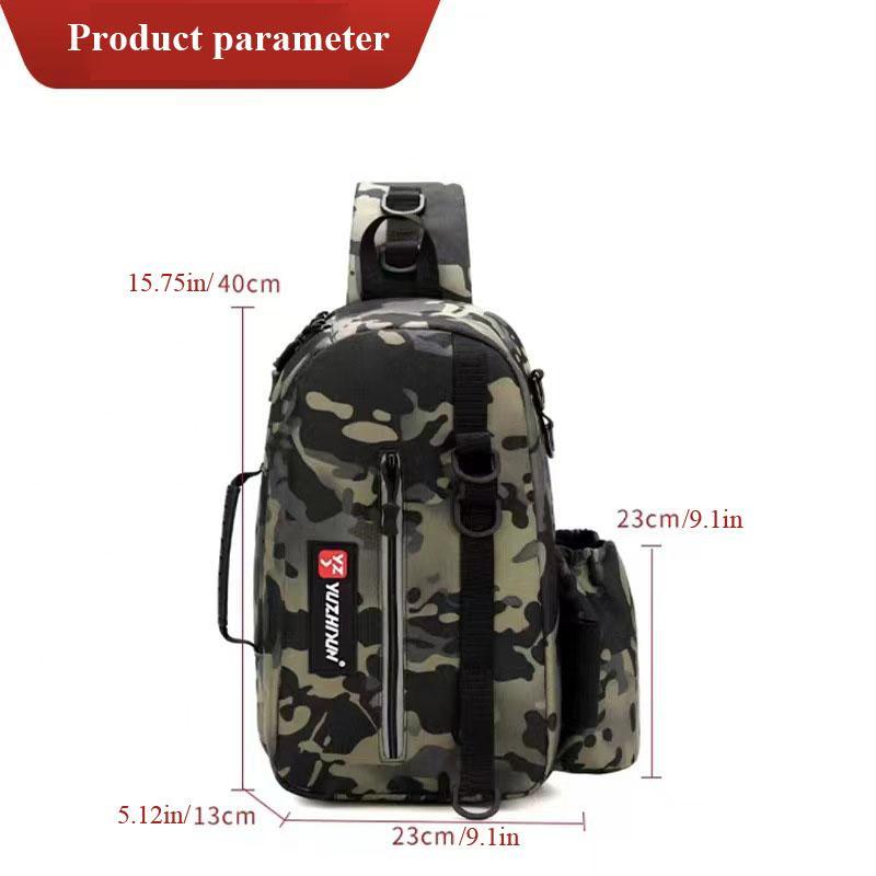 Product Introduction of Multifunctional Fishing Bag, Large Capacity Outdoor Shoulder Bag, Waterproof & Anti-scratch Fabric Fishing Bag, Fishing Accessories 1