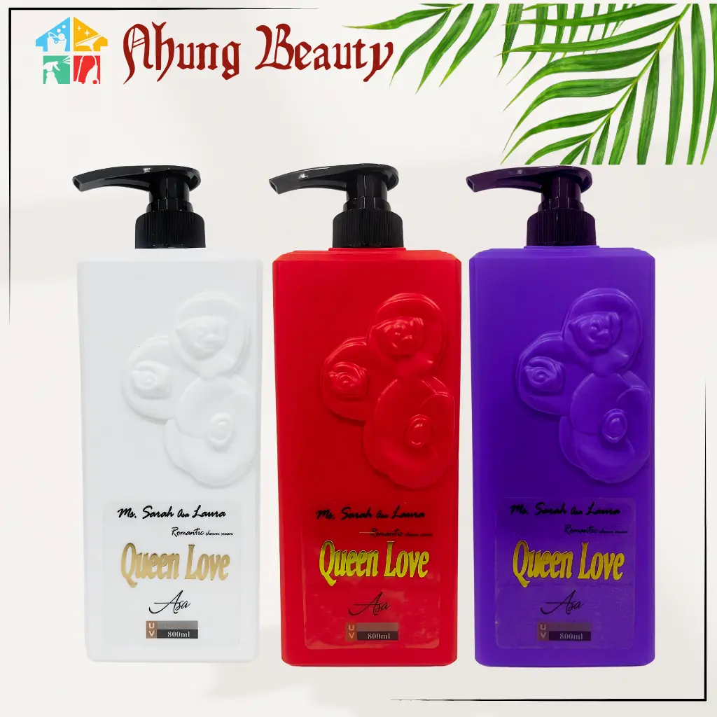 (Combo 3) Sữa Tắm QUEEN LOVE 800ml đẹp Da hương nước hoa cao cấp