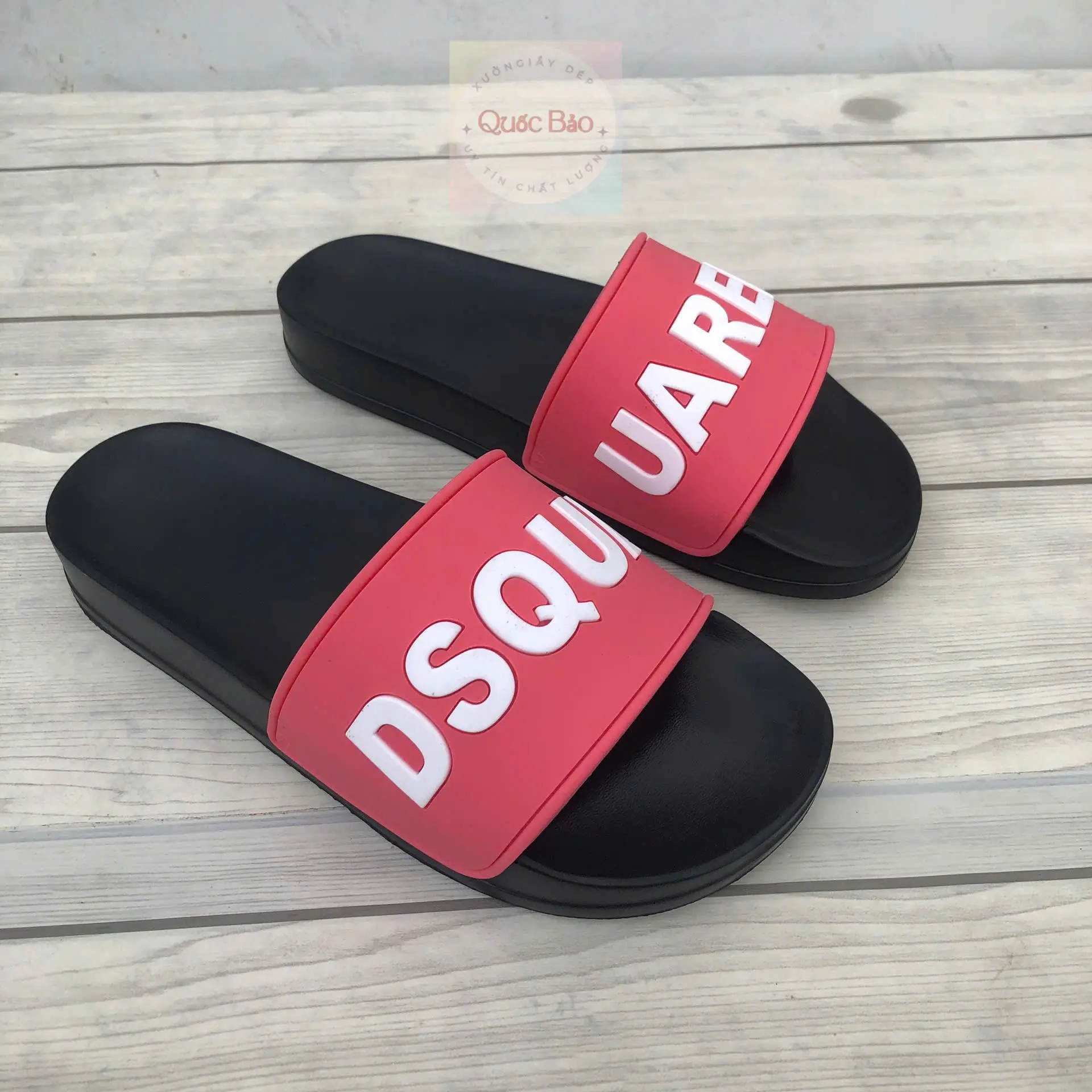 Dép lê ĐS QUỜ hồng nam nữ size 35-42 dép dẻo nhẹ DéP Nam Quai Ngang Đế Bằng Slipper Cao Su dép  dsq