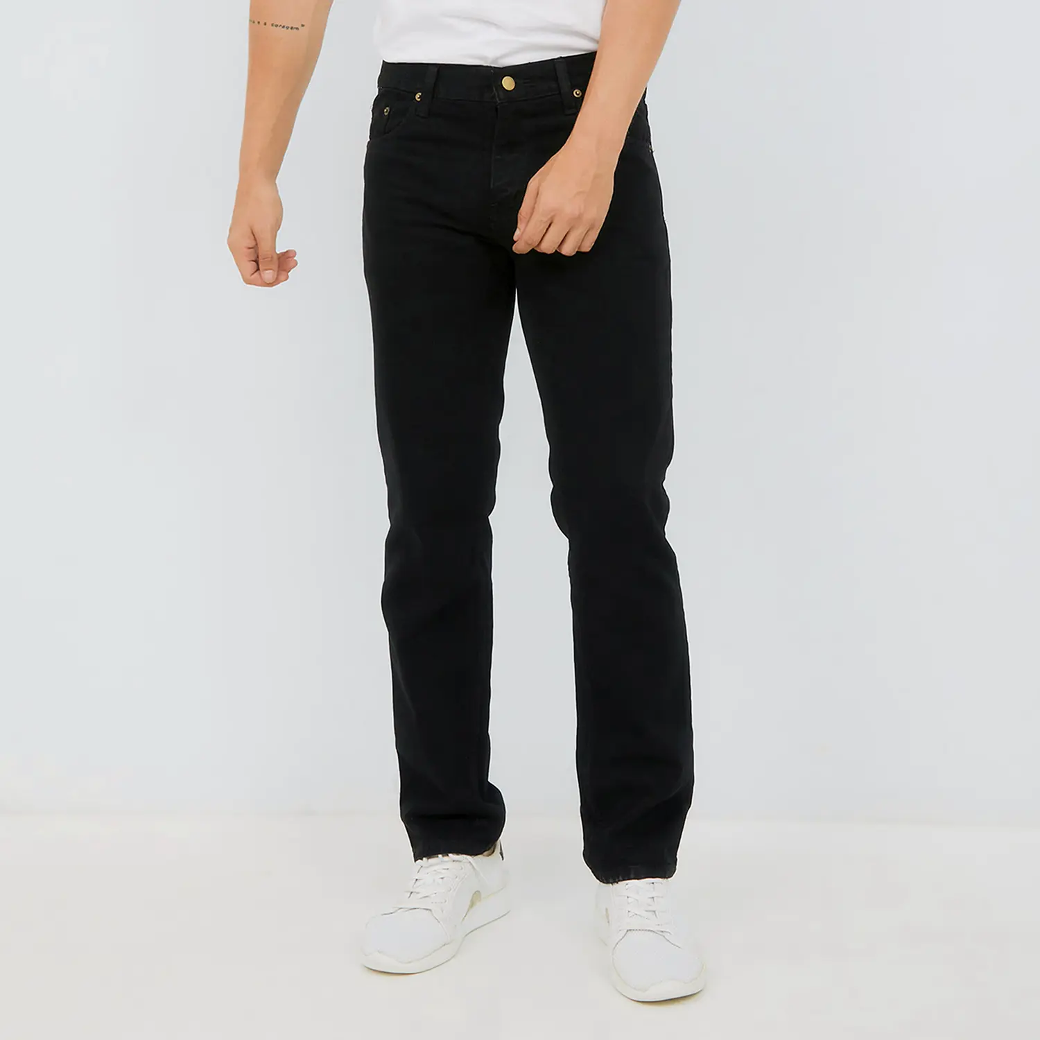 PLUVIOPHILE CELANA JEANS REGULER STANDAR BLACK Pria Panjang