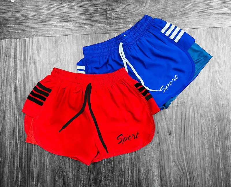bộ đùi thể thao 3 trong 1, tặng kèm mút ngực, Chạy Bộ Tập Thể Dục Tập Gym Thể Dục 7