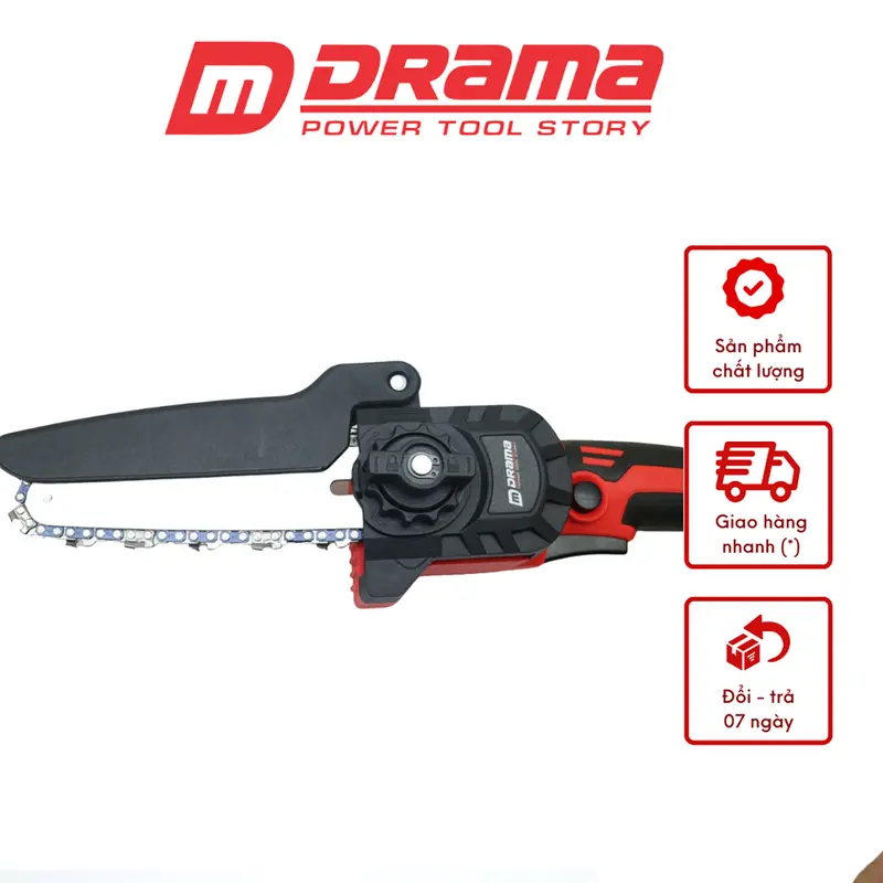 Cưa Xích Dùng Pin DRAMA Chân Pin Phổ Thông Không Chổi Than 1