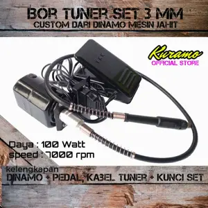 Bor Tuner Mini Custom Motor Mesin Jahit / Mini Die / Bor Tangan / Mini Die Grinder Set