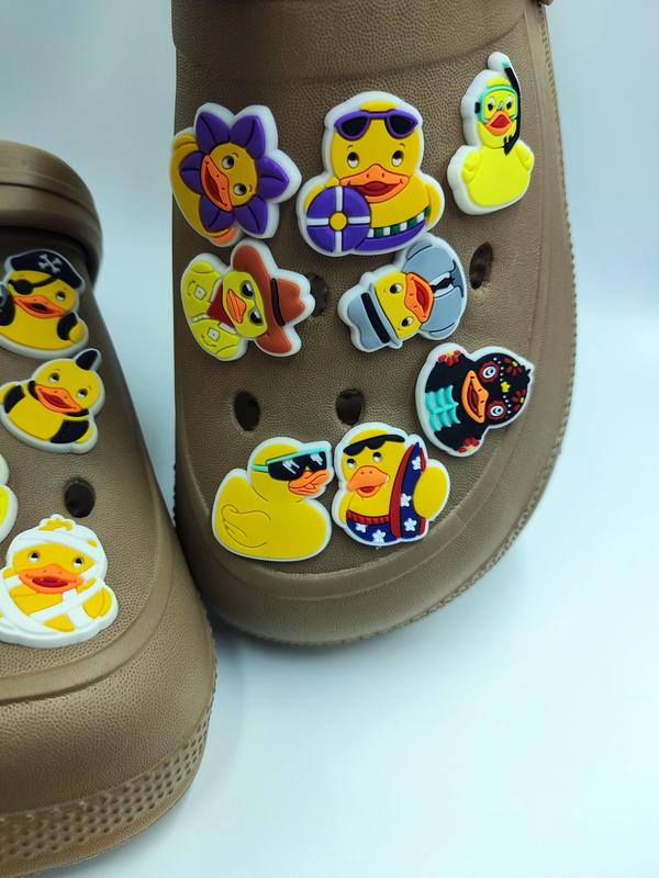 Cute Cartoon Duck Shoe Decoration, Diy Shoes Decorations for Clogs, Slippers, Shoes Decorations for Kids and Adults 6
